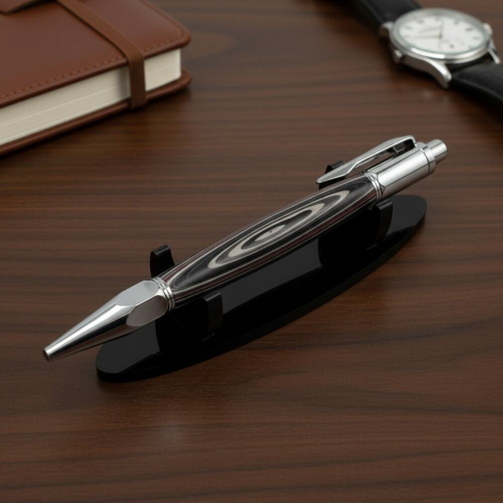 Hand Turned Fordite Click Pen